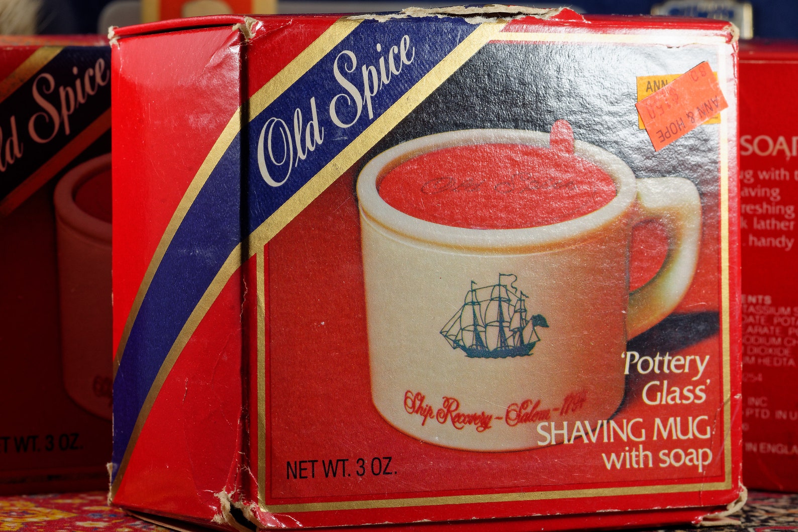 NOS Shulton Old Spice Shave Mug with Shaving Soap and Cover in Etsy