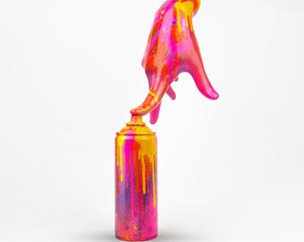 Touch-it Spray Can Graffiti Sculpture