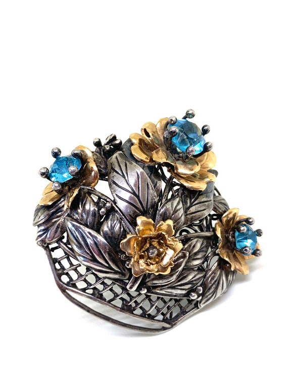 HOBÈ Hobe sterling 14kt goldplated turquoise stone