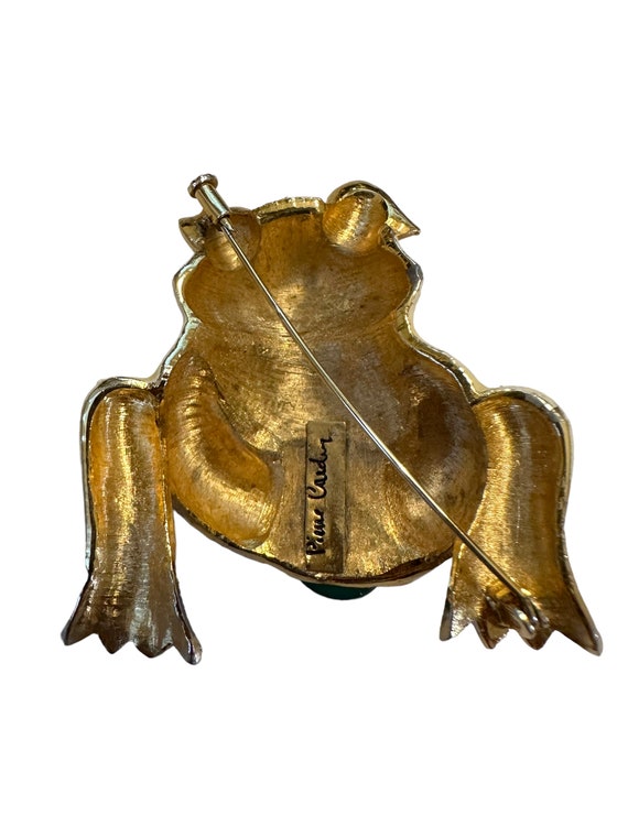 Pierre Cardin amazing enamel frog pin brooch - image 3