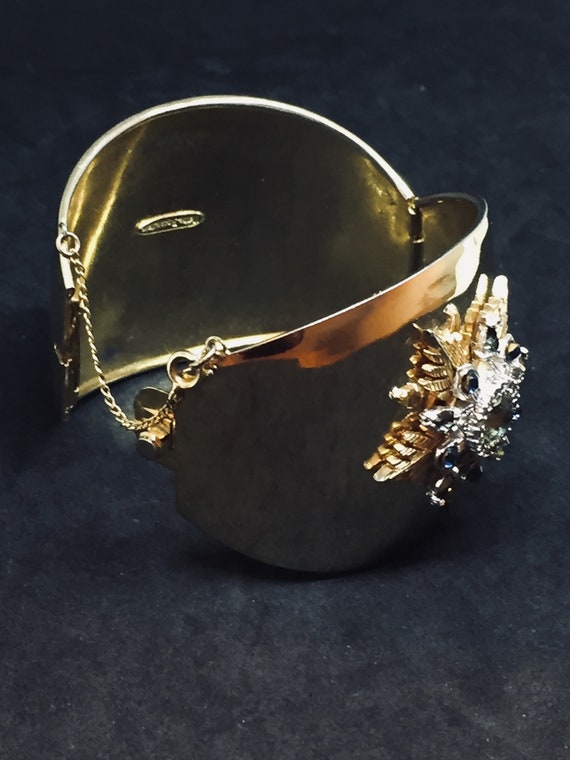 Nettie Rosenstein gold plated cuff bracelet - image 4