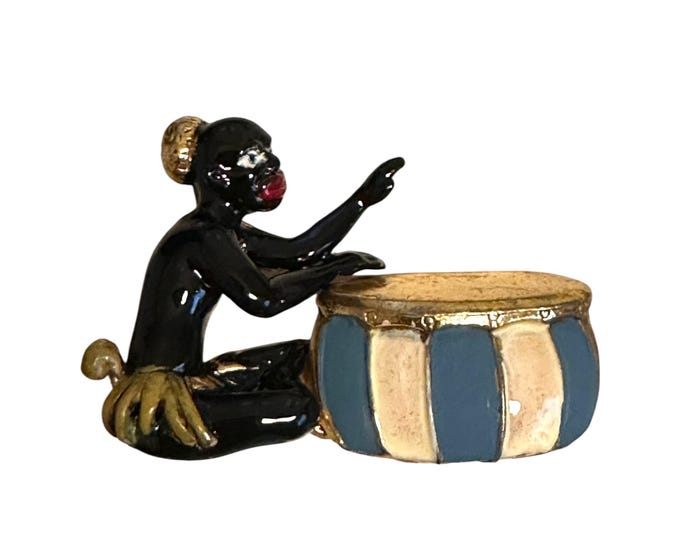 RICE WEINER 1942 “drummer” Book Piece Pin Brooch - Etsy