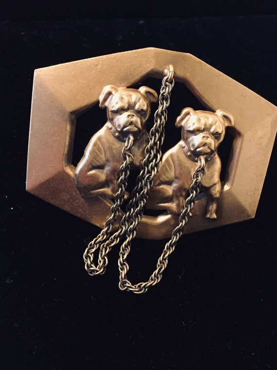 Joseff of Hollywood adorable Bulldog couple pin b… - image 5