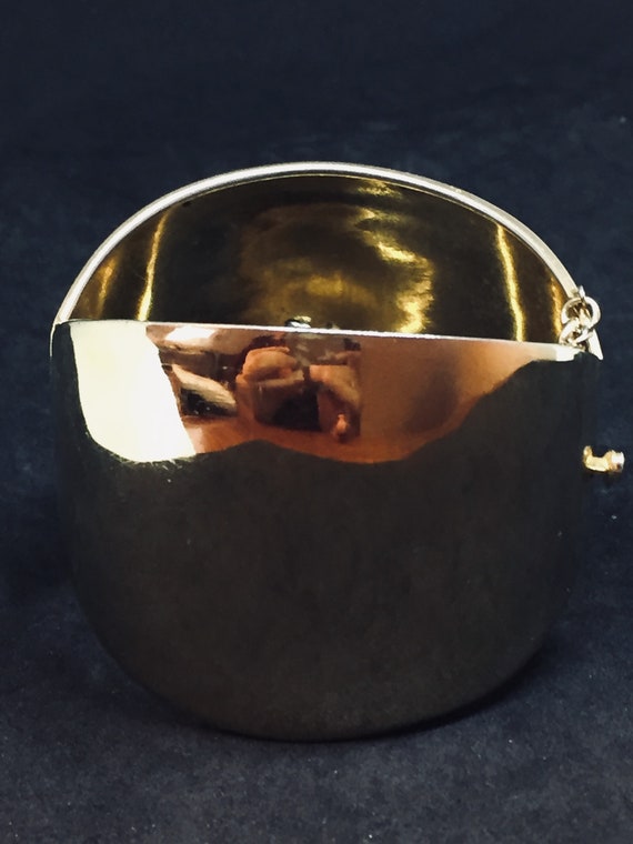 Nettie Rosenstein gold plated cuff bracelet - image 3