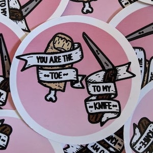 Het is altijd zonnig in Philadelphia Stickers - Toe Knife Glossy Stickers Valentijnsdag Kaart / Liefde / Verjaardag