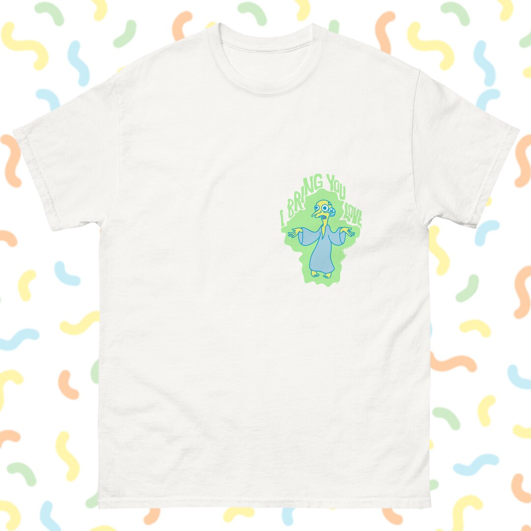 The Simpsons Tshirt I Bring You Love Mr Burns Inspired Artwork Bring You Love Pocket and Back