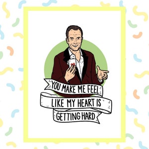 Arrested Development-wenskaart GOB Bluth op prachtige kaart met textuur, ook verkrijgbaar als kunstprint en sticker