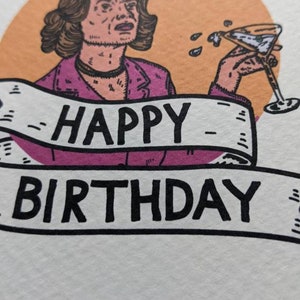 Gearresteerde ontwikkeling verjaardagskaart Lucille/Art Print/stickers