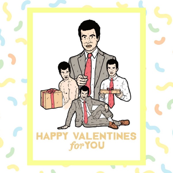 Nathan Fielder Nathan For You Valentines Greetings Card on Beautiful Textured Card also available as an Art Print and Sticker