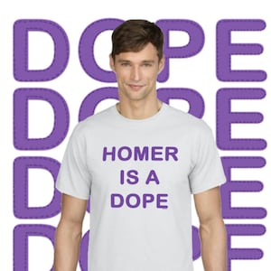 The Simpsons Homer is een Dope T-shirt-Homer-T-shirt