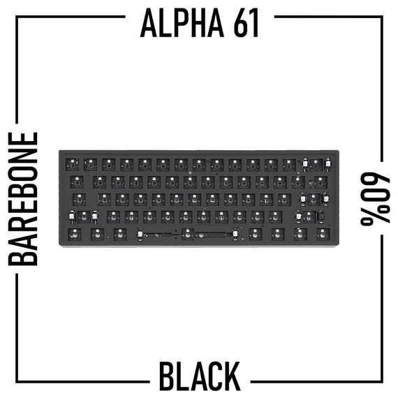 Alpha 61 60% Barebone Kit Wireless Mechanical Keyboard 