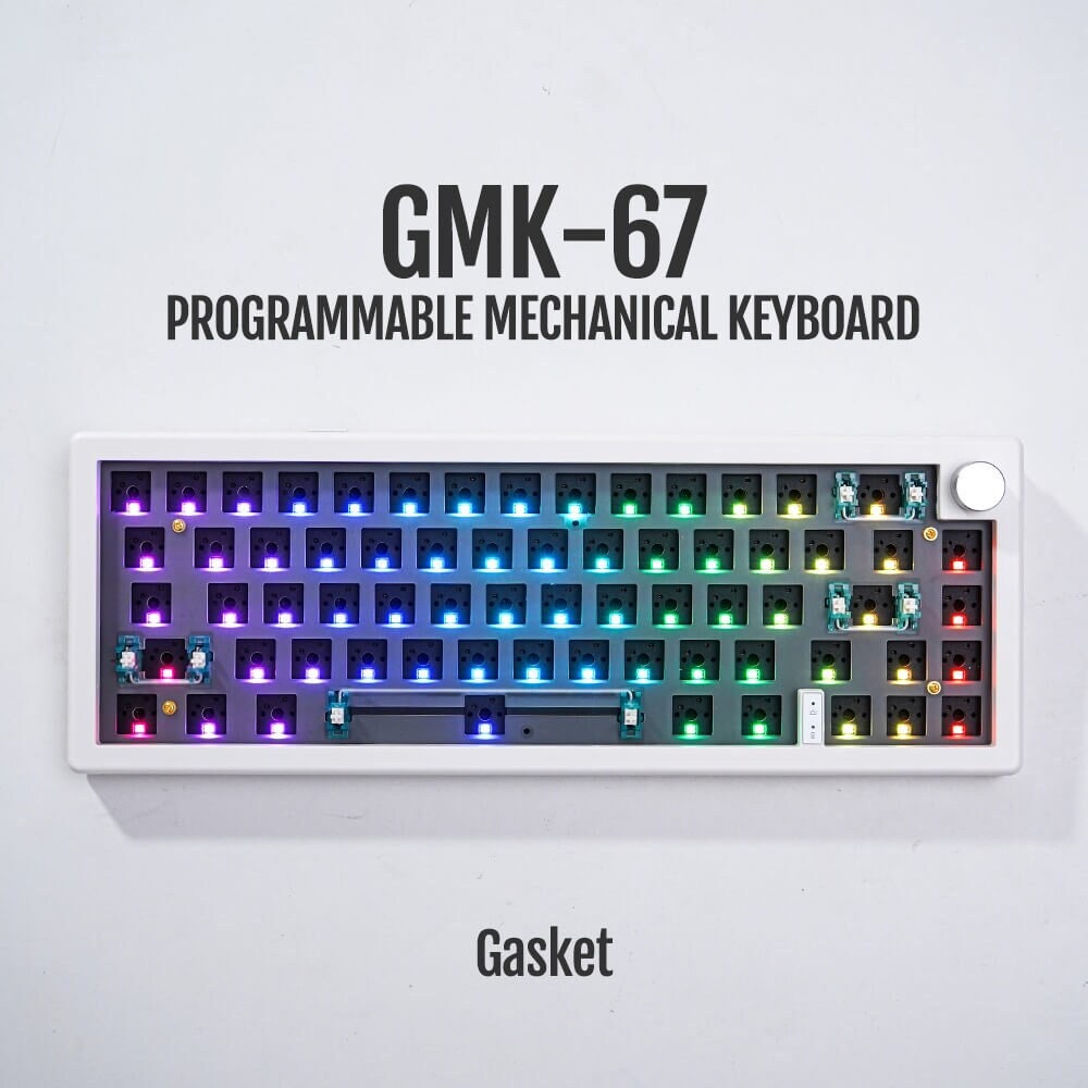 GMK67 | 65% Mechanical Keyboard | DIY Barebone Kit | Wireless Keyboard | RGB | Custom Keyboard | Hot-Swappable | For MAC & Win