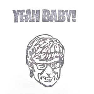 Yeah Baby! Austin Powers - Carimbo de borracha esculpido à mão