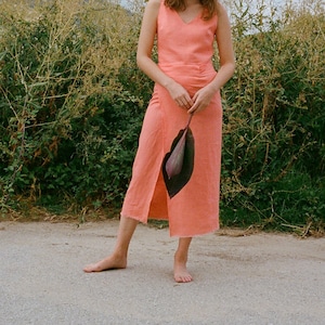 Peach wrap skirt image 1