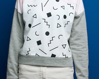 Squiggle pastel sweatshirt