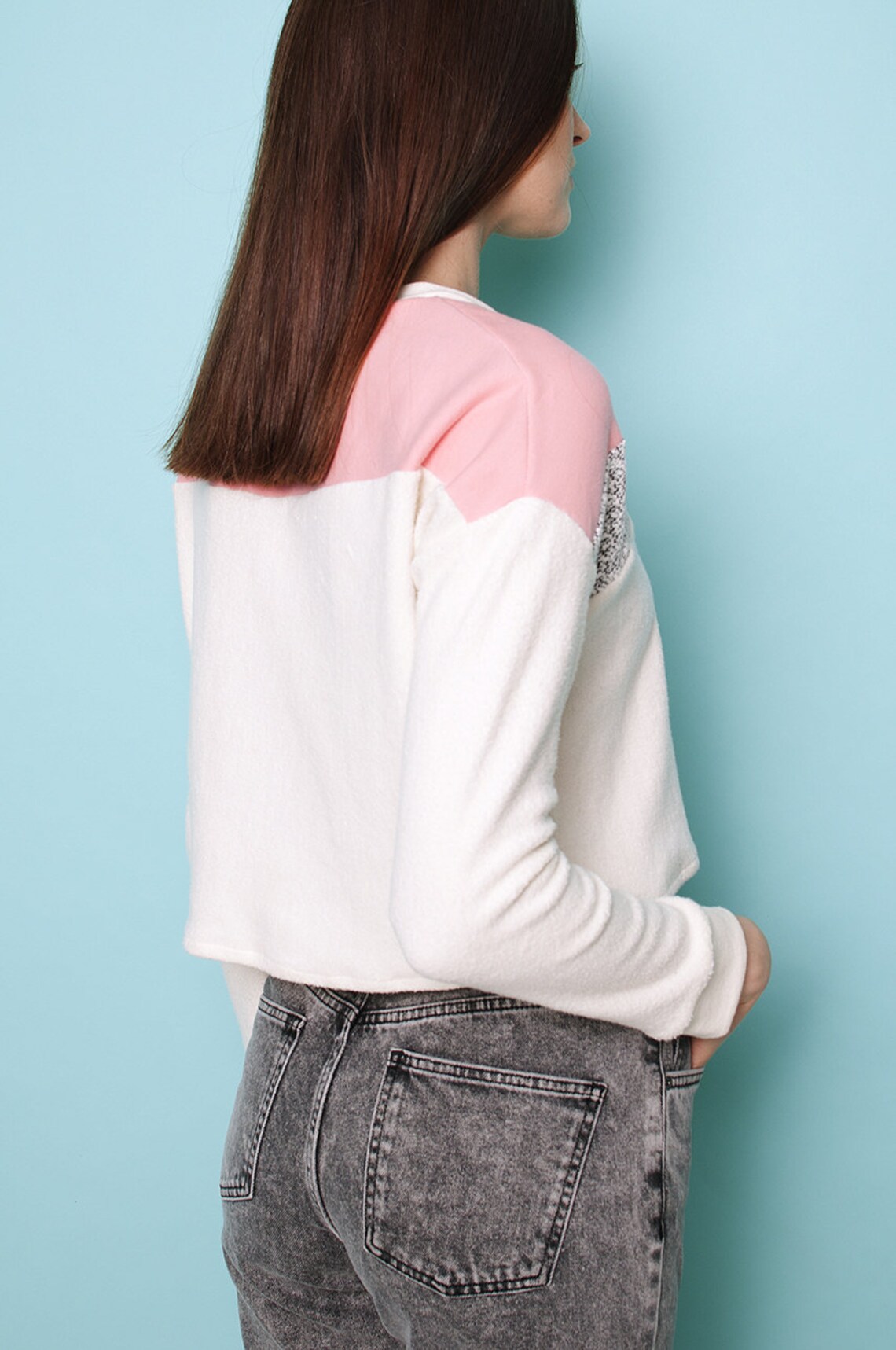 Pink Gold Marble Women's Sweatshirt