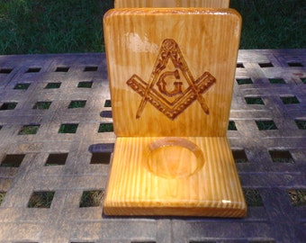 Mason Compass & Square Napkin Holder with Salt and Pepper Shaker Holders