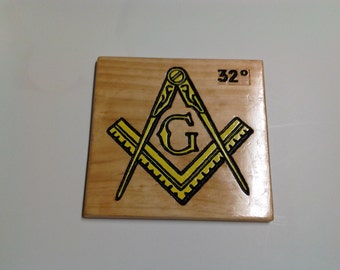 Mason Compass & Square Plaque