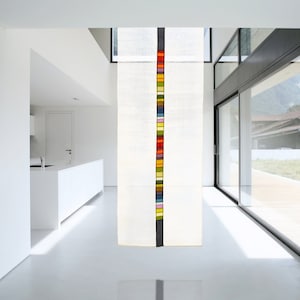 Modernized Korean traditional Pojagi curtain/ shade/ wall hanging/ tapestry - Custom made available (Bojagi, Jogakbo space decor))