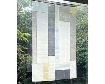 Pojagi Patchwork Shade/Divider: Traditional Sheer Silk, Korean Authentic Skills, Customizable Size/Color/Pattern