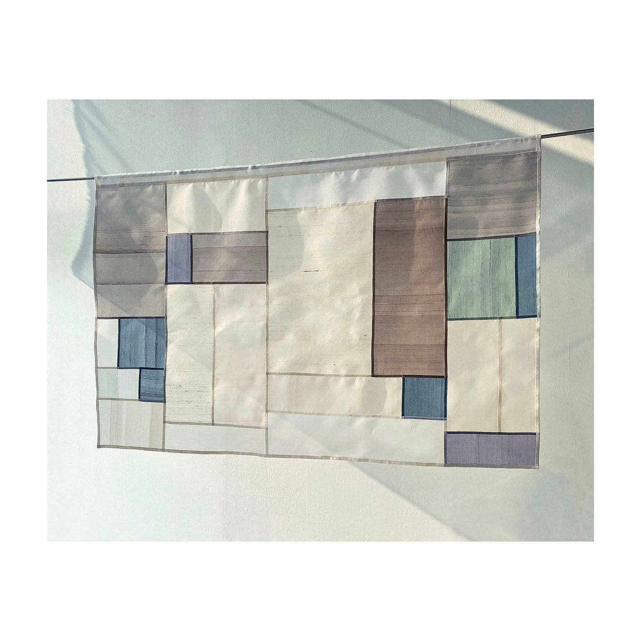 Pojagi Patchwork Curtain/shade: Traditional Sheer Silk, Korean