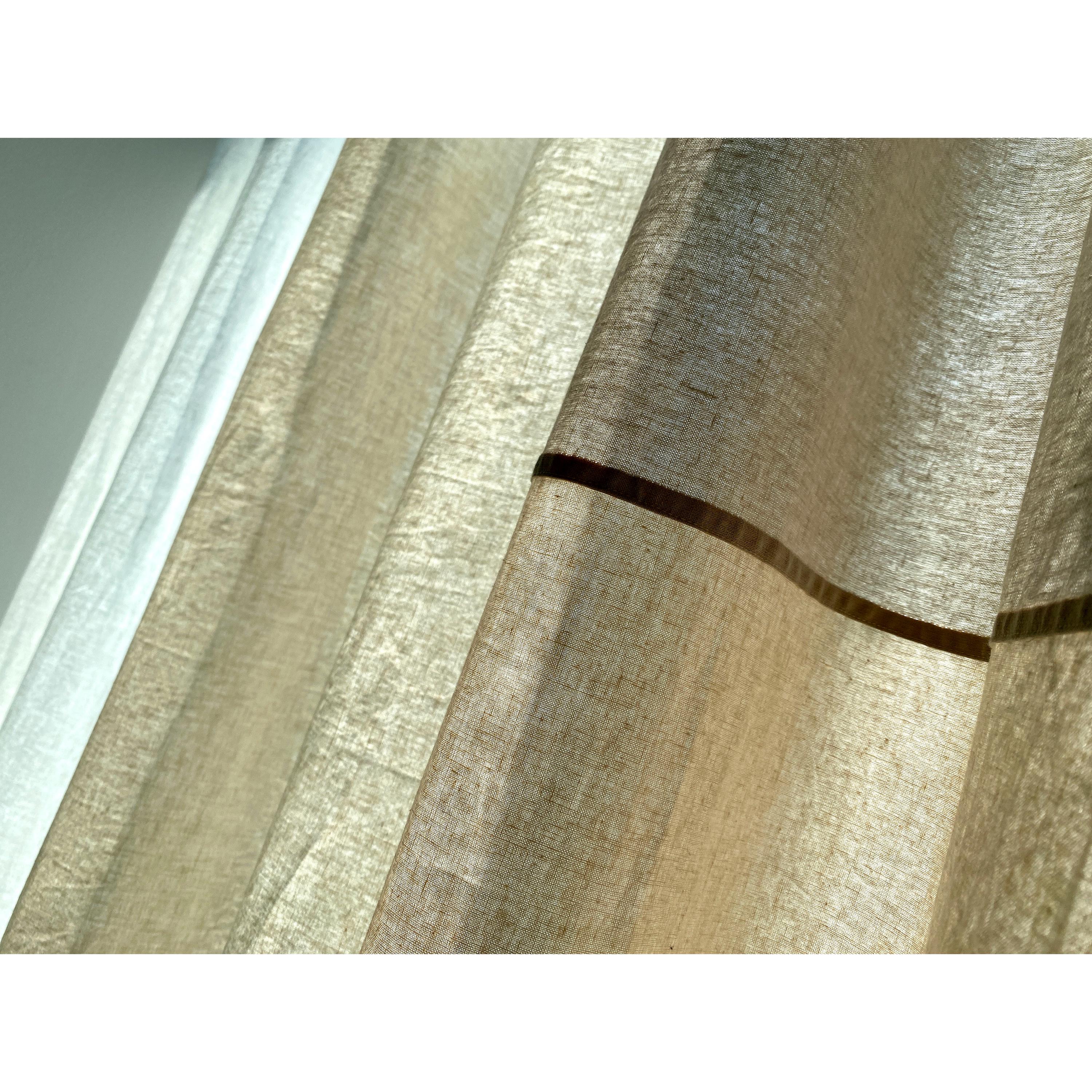 ポジャギパッチワークカーテン：リネンコットン、韓国の本物の技術