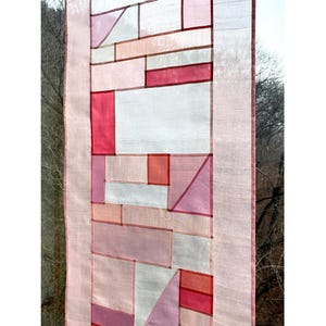 Modernized Korean traditional Pojagi curtain/ shade/ divider/ tapestry - Custom made available (Bojagi, Jogakbo wall decor))