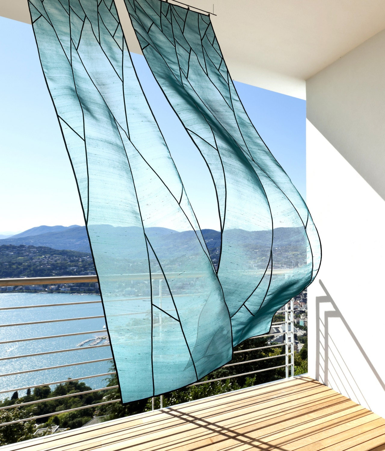 Pojagi Patchwork Divider/shade: Traditional Sheer Silk, Korean