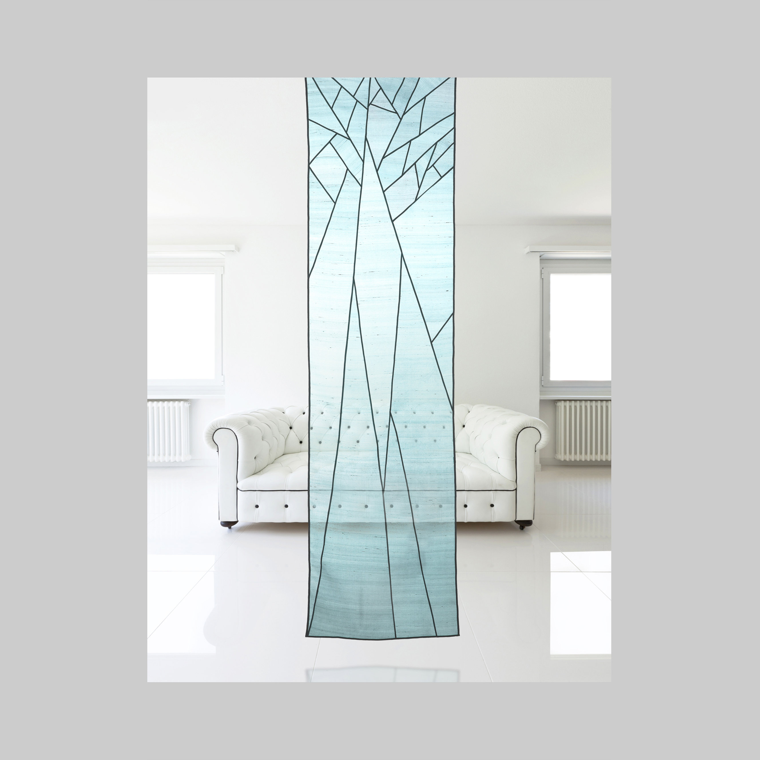 ポジャギ　リクエスト分　3枚60×35/40×80/90×80 Pojagi Patchwork Divider/shade: Traditional Sheer Silk, Korean