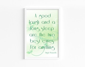 PRINTABLE Wall Art, Home Decor Digital Print, Irish Proverb Poster, Irish Wall Decor, St. Patrick’s Day Wall Art, Digital Print Download
