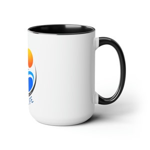 Anna Maria Island zweifarbige Keramik Kaffeetasse 15 Unzen, liest: AMI Life,gedruckte Gezeiten und gute Stimmung. Ideal für Strandliebhaber auf Anna Maria Island Bild 3