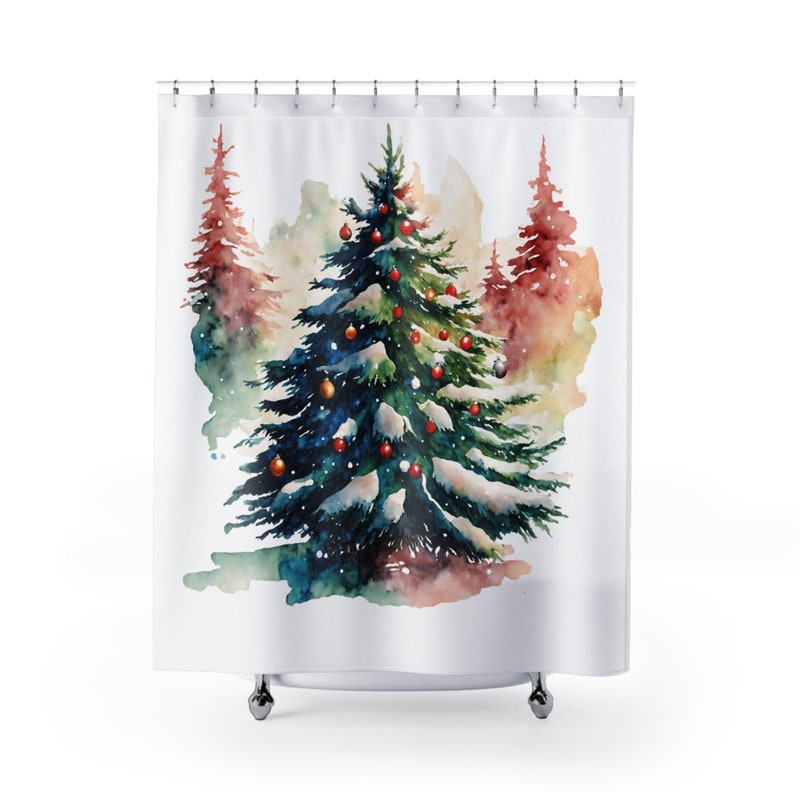 Christmas Shower Curtain - Etsy