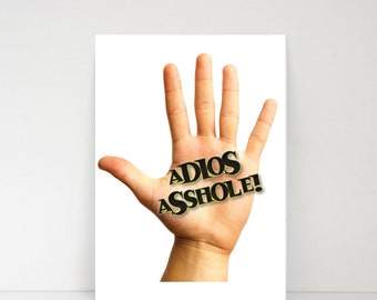 Printable Funny Card for Divorce, Break Up, Goodbye, Bad Boss, Coworker Leaving, Retirement, Job Loss 5x7 or 8.5x5.5 Card, Instant Download