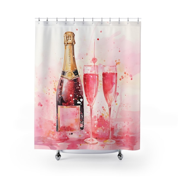 Champagne Shower Curtain - Etsy