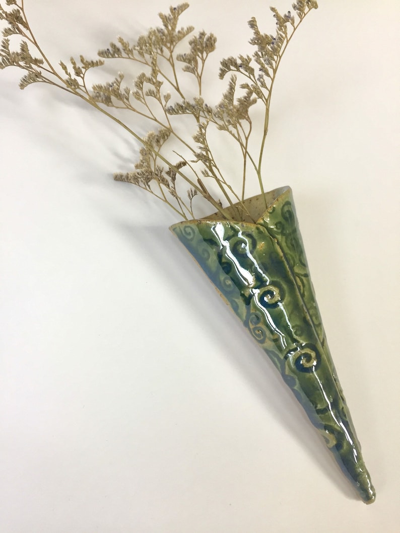 Pottery wall vase wall sconce pottery flower pocket ... Pottery wall vase wall sconce pottery flower pocket ... on Pocket Wall Sconce For Flowers id=85937