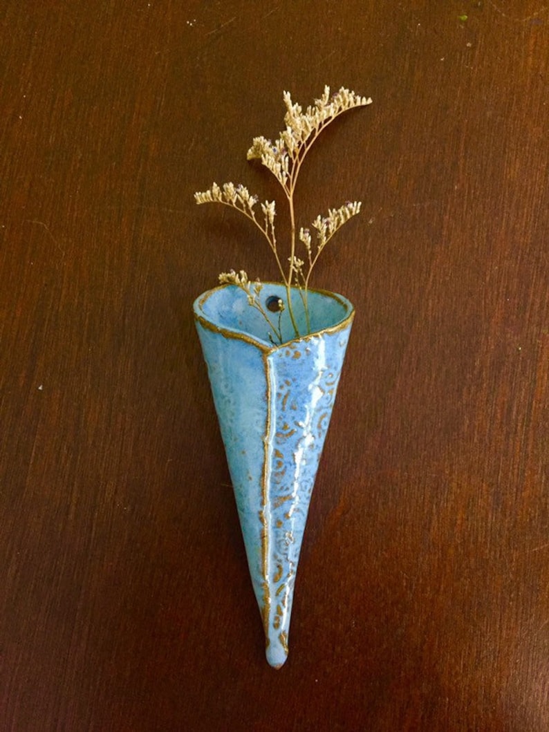 Pottery wall vase wall sconce pottery flower pocket ... Pottery wall vase wall sconce pottery flower pocket ... on Pocket Wall Sconce For Flowers id=79494