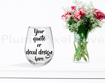 Download Free Wine Glass Mockup Styled Stock Wine Glass Image Mock Up Stemless Wine Glass For Decals Stickers Or Engraving Digital File Mock Up White T Shirt Mockup Psd File Free Mockup Templates.