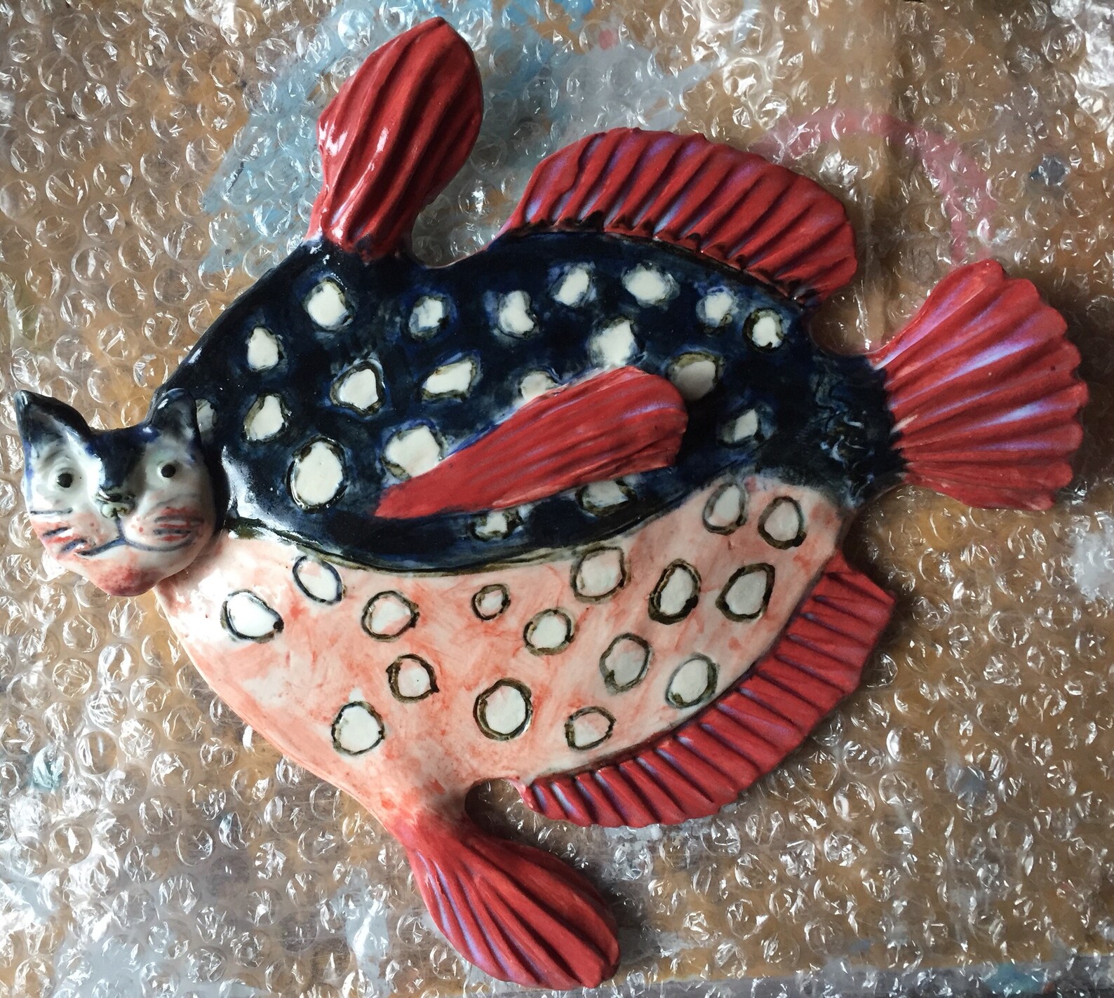Ceramic Fish Wall Art. Exotic CATFISH 30 Cms/ 12 Inch Etsy
