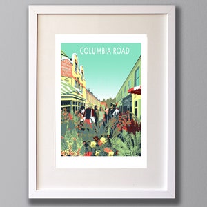 Columbia Road Flower Market - A3 Screen Print - Limited Edition - (UN) FRAMED