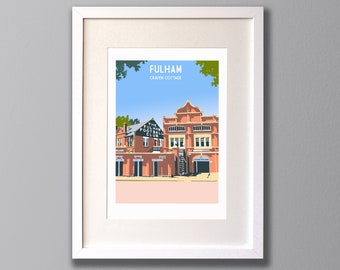 Fulham Football Art Print