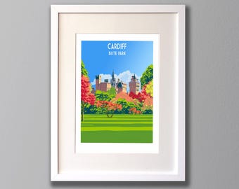Cardiff Art Print