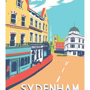 Sydenham, Limited Edition A3 Screen Print, South London UNFRAMED Art image 2