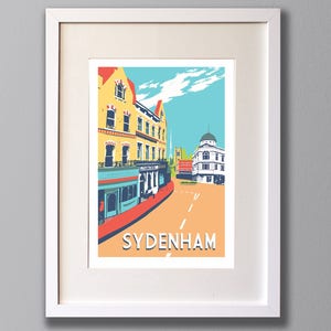 Sydenham, Limited Edition A3 Screen Print, South London UNFRAMED Art image 1