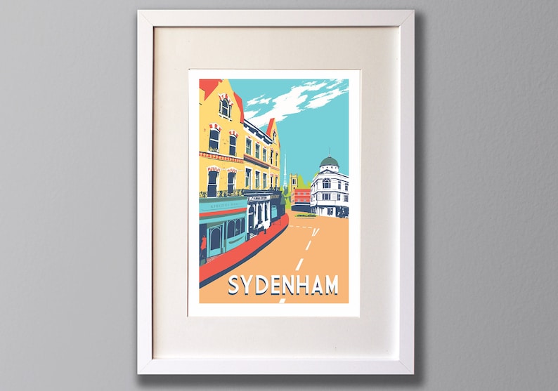 Sydenham, Limited Edition A3 Screen Print, South London UNFRAMED Art image 1