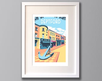Deptford - A3 Screen print - Limited Edition - (UN) FRAMED