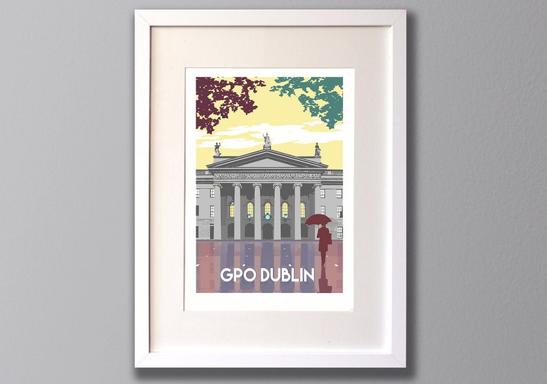 GPO Dublin Limited Edition A3 Giclee Print Dublin Ireland Etsy