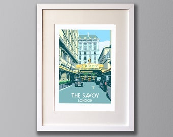 Savoy London Art Print