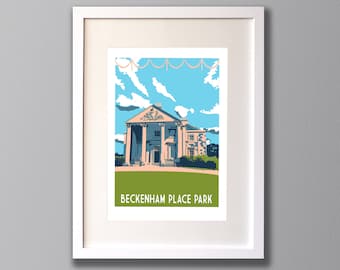 Beckenham Place Park Mansion - A3 screen print - Limited Edition - (Un) Framed
