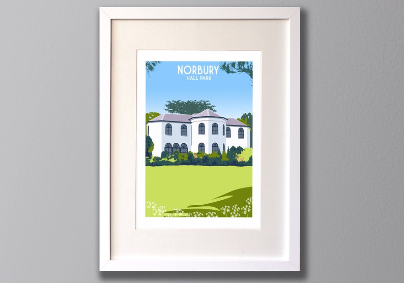 Norbury Art Print, Original Travel Poster image 1