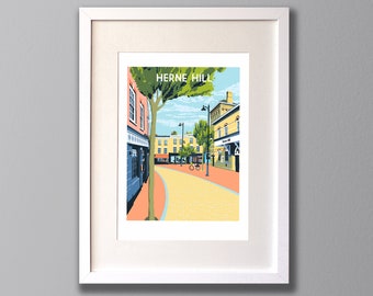 Herne Hill Art Print, Travel Poster